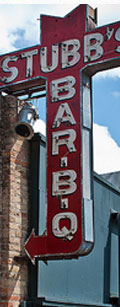 stubbs bbq sign